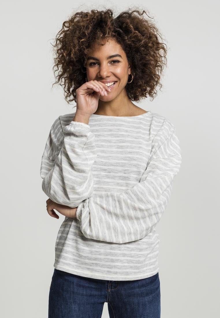 Sweatshirt Ladies Oversize Stripe Pullover gestreifter Pulli