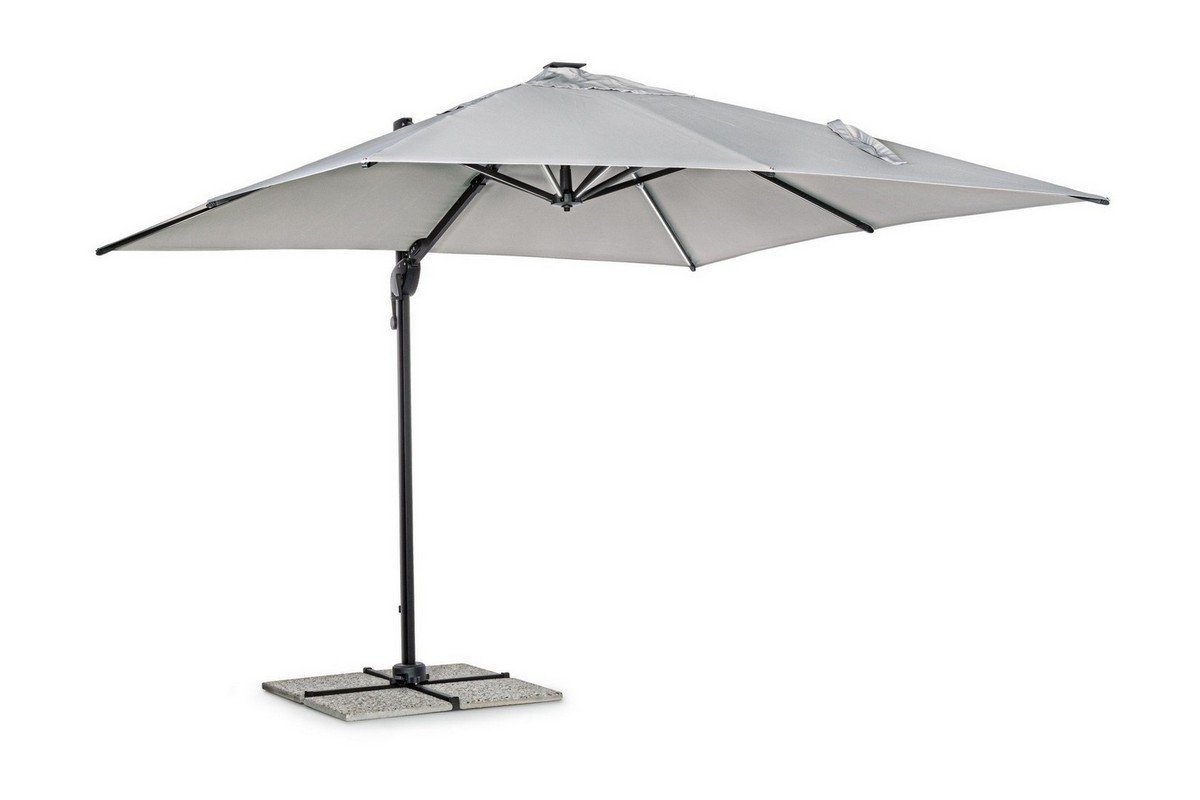 Ampelschirm Ampelschirm Ines 300x300x265cm Aluminium Schirm Sonnenschirm Garten