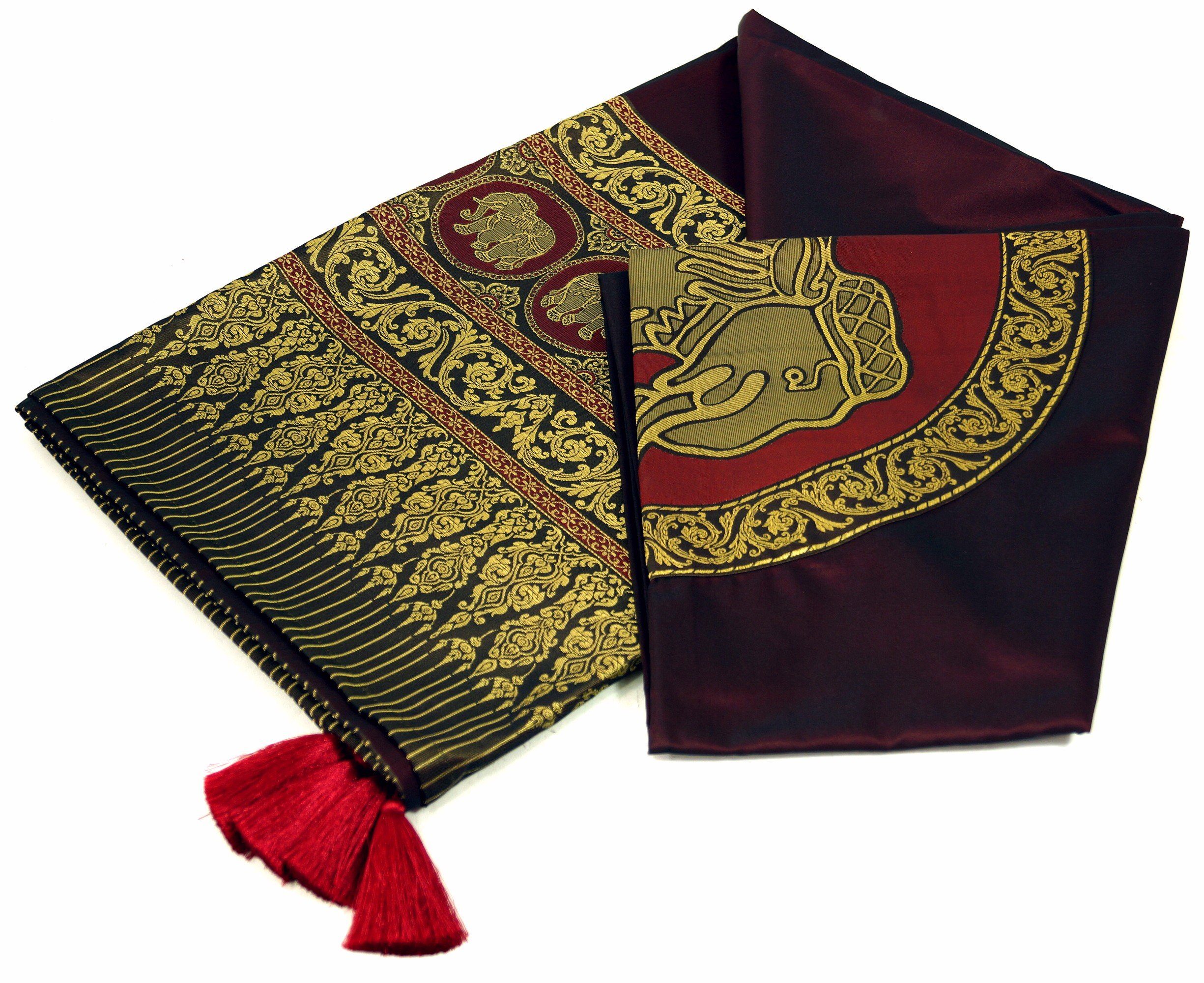 Tagesdecke »Brokatdecke mit Elefantenmotiv, Tagesdecke,..«, Guru-Shop