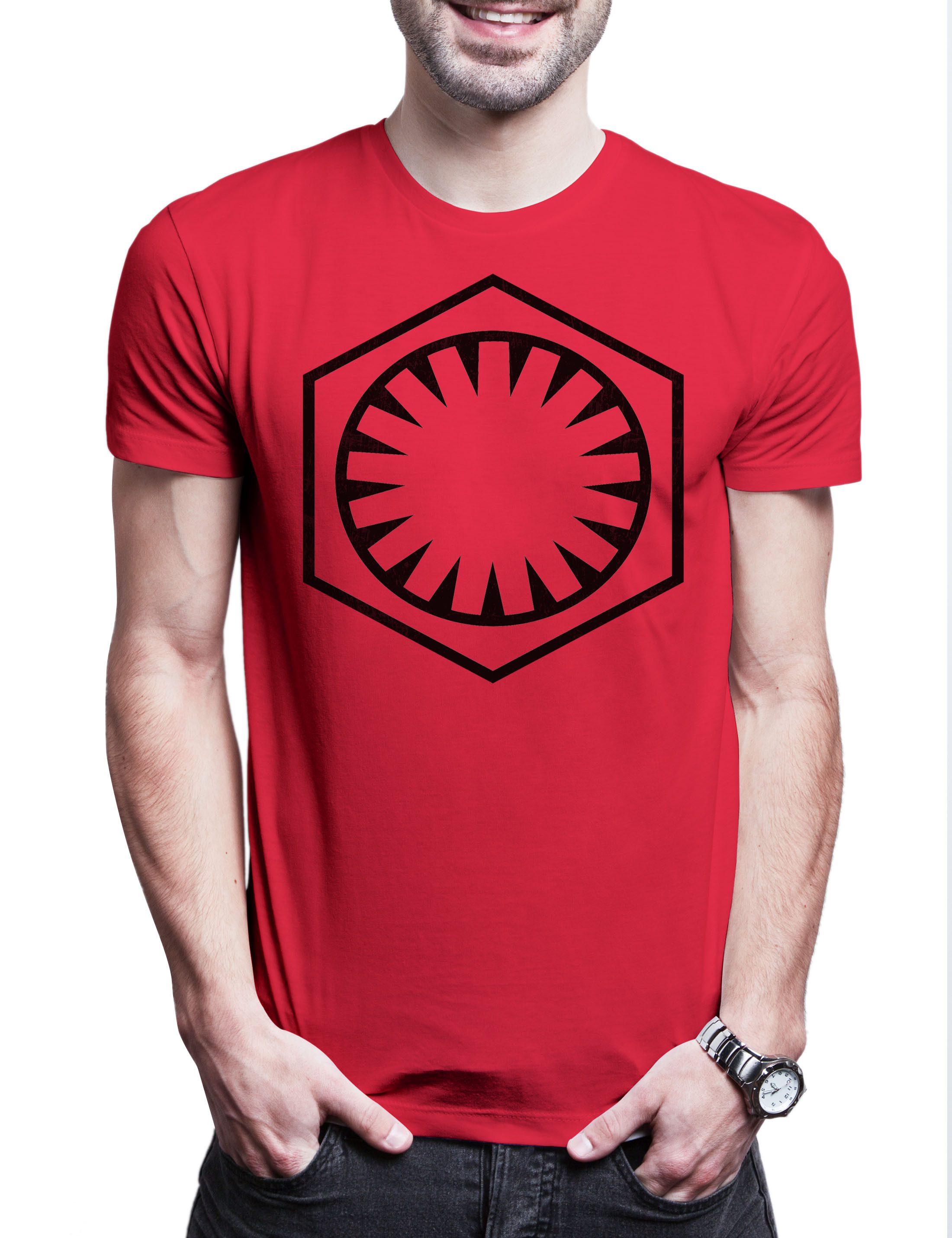 Print-Shirt First Order Flag Herren T-Shirt Wars Krieg Empire Imperium Star Sterne