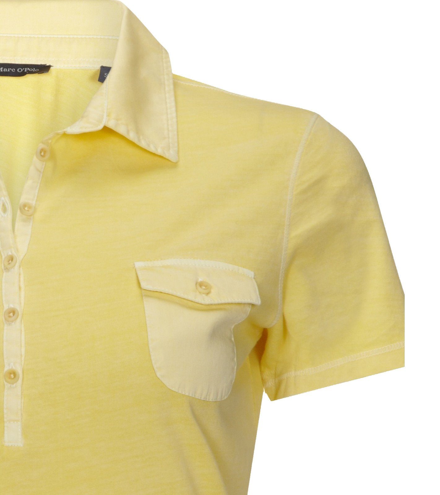 Marc O'Polo Rundhalsshirt »Marc O´Polo Poloshirt cooles Damen Sommer-Shirt  Mode-T-Shirt mit Brusttasche Gelb« online kaufen | OTTO