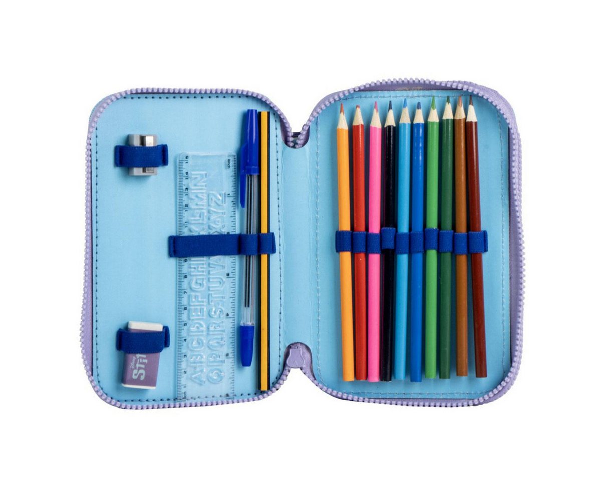 Thumbnail - Lilo & Stitch Federmäppchen gefüllt – Schuletui & Stiftebox mit Zubehör für Kinder, (24-tlg)
