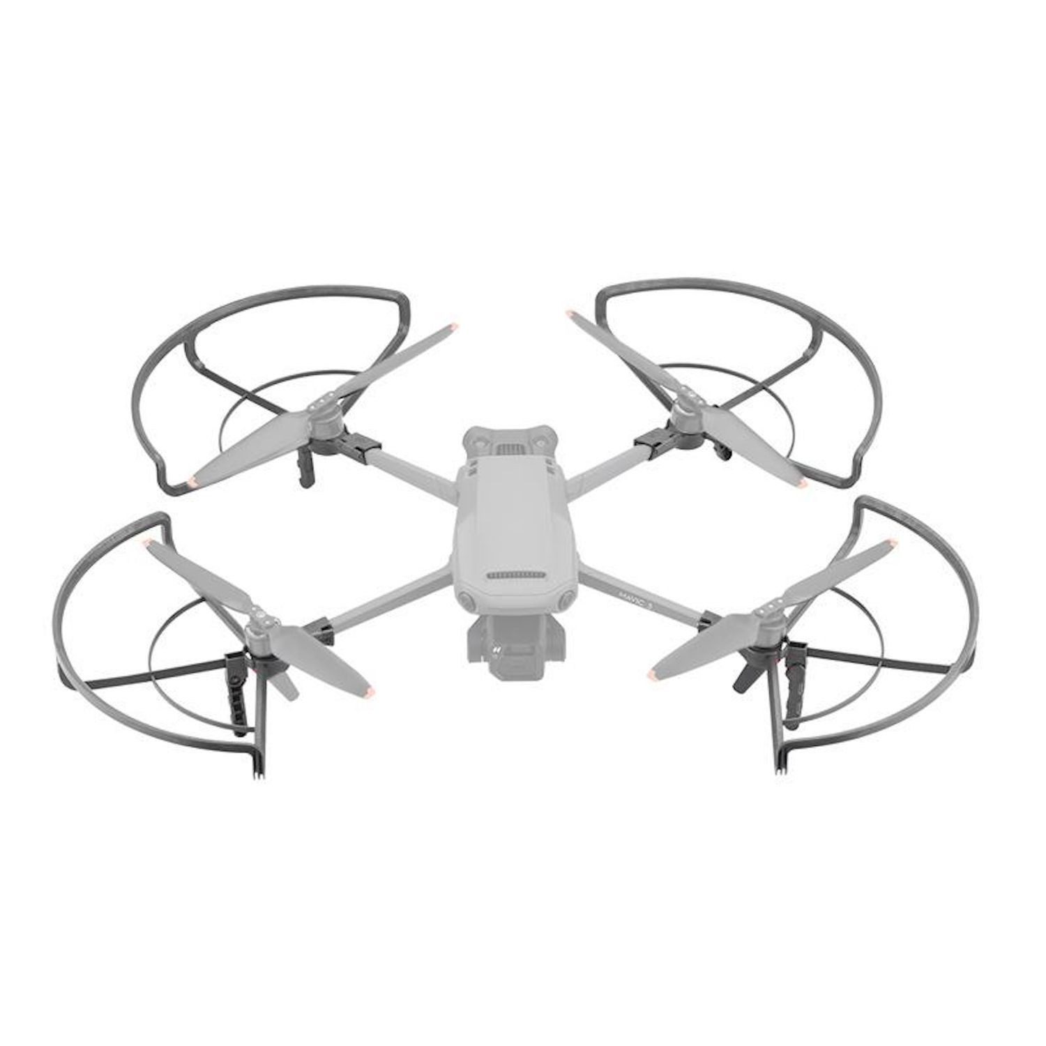 Wigento Für DJI Mavic 3 / 3 Pro Propeller Schutz Anti-Kollisionsring Grau Zubehör Drohne