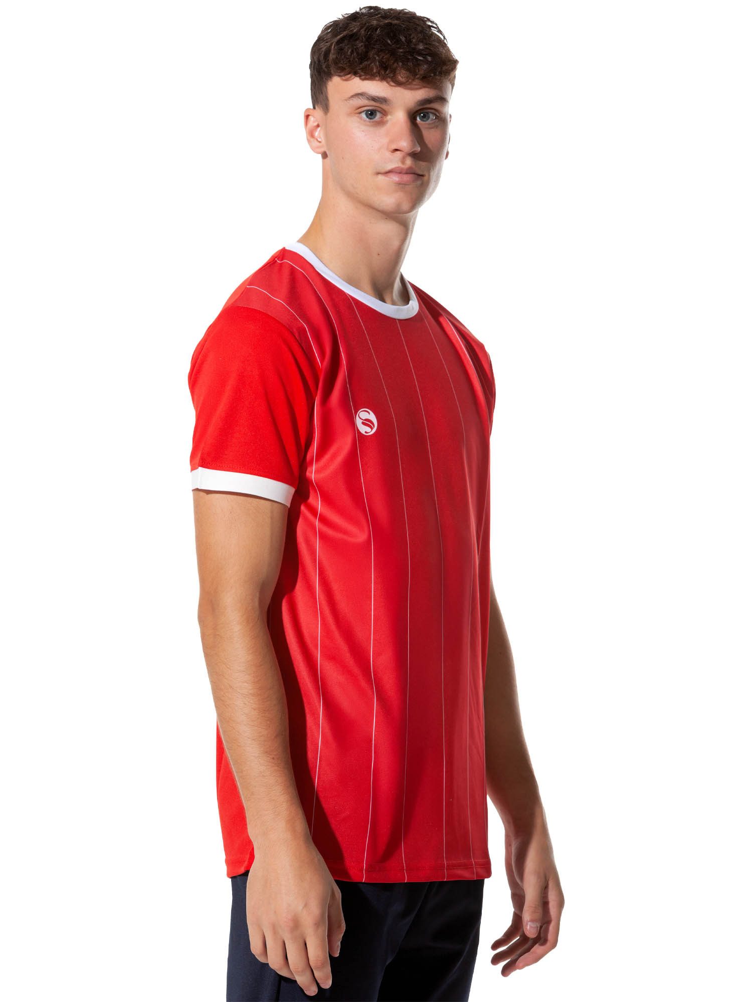 Stark Soul® T-Shirt Trainingsshirt Trikot "Pinstripes", Herren Sport-Shirt, Kurzarm