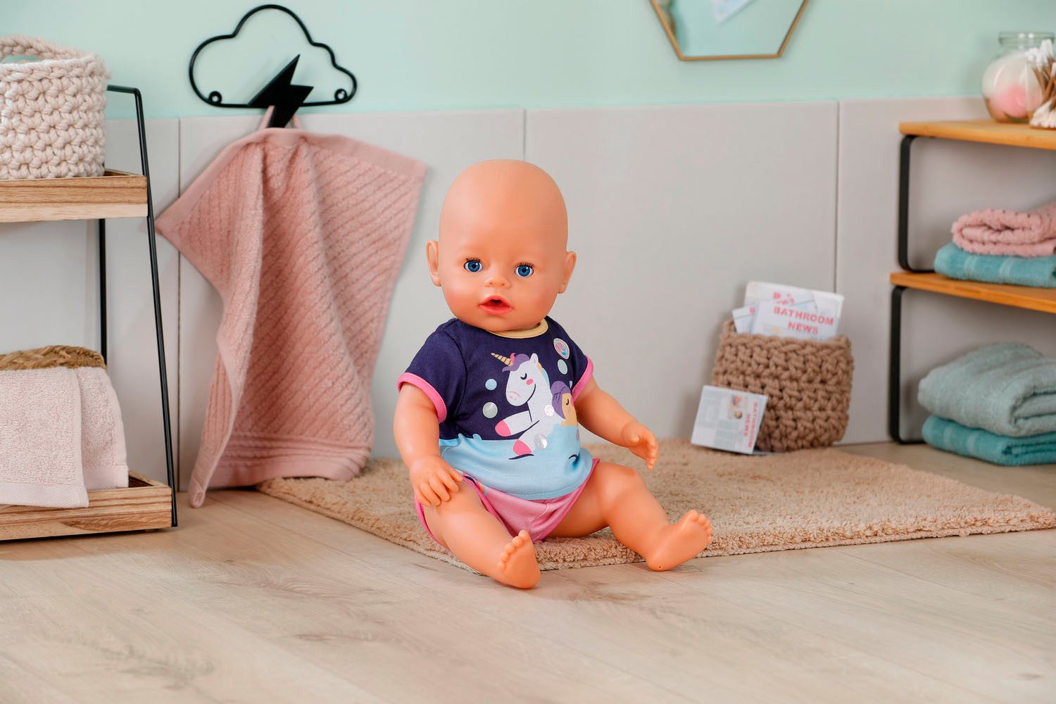 Baby Born Puppenkleidung Einhorn Pyjama 43 cm (Set) günstig online kaufen