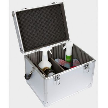 Kerbl Aufbewahrungsbox Putzkiste Alu Safe 40 x 30 x 30 cm abschließbar mit verstärkten Ecken, inkl. Tragegurt