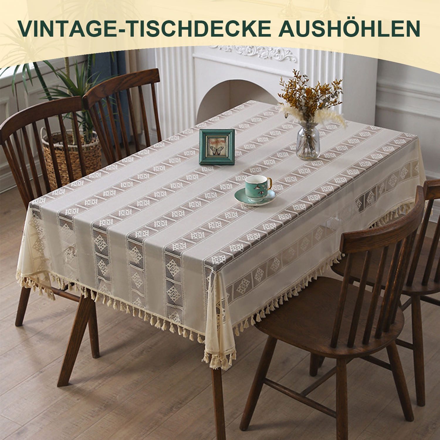 RWEUOQ Tischdecke Tischdecke gewebte hohle BohemianStyle günstig online kaufen