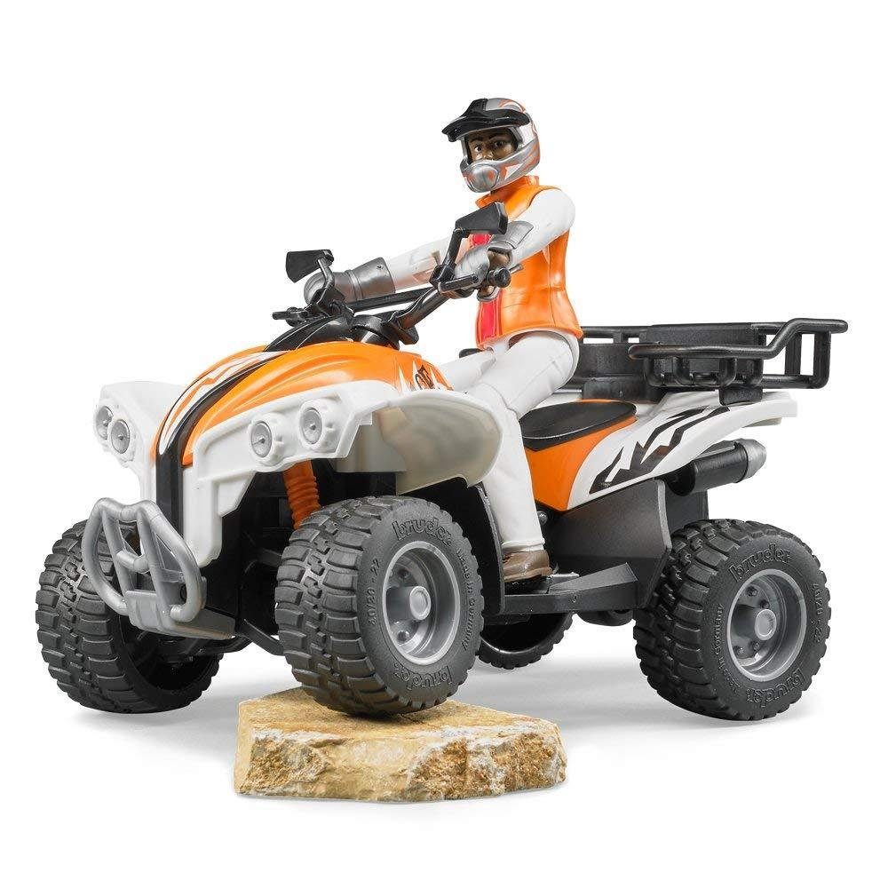 Bruder® Spielzeug-Quad 63000 - Quad mit Fahrer, Maßstab 1:16, für Kinder ab 4 Jahren