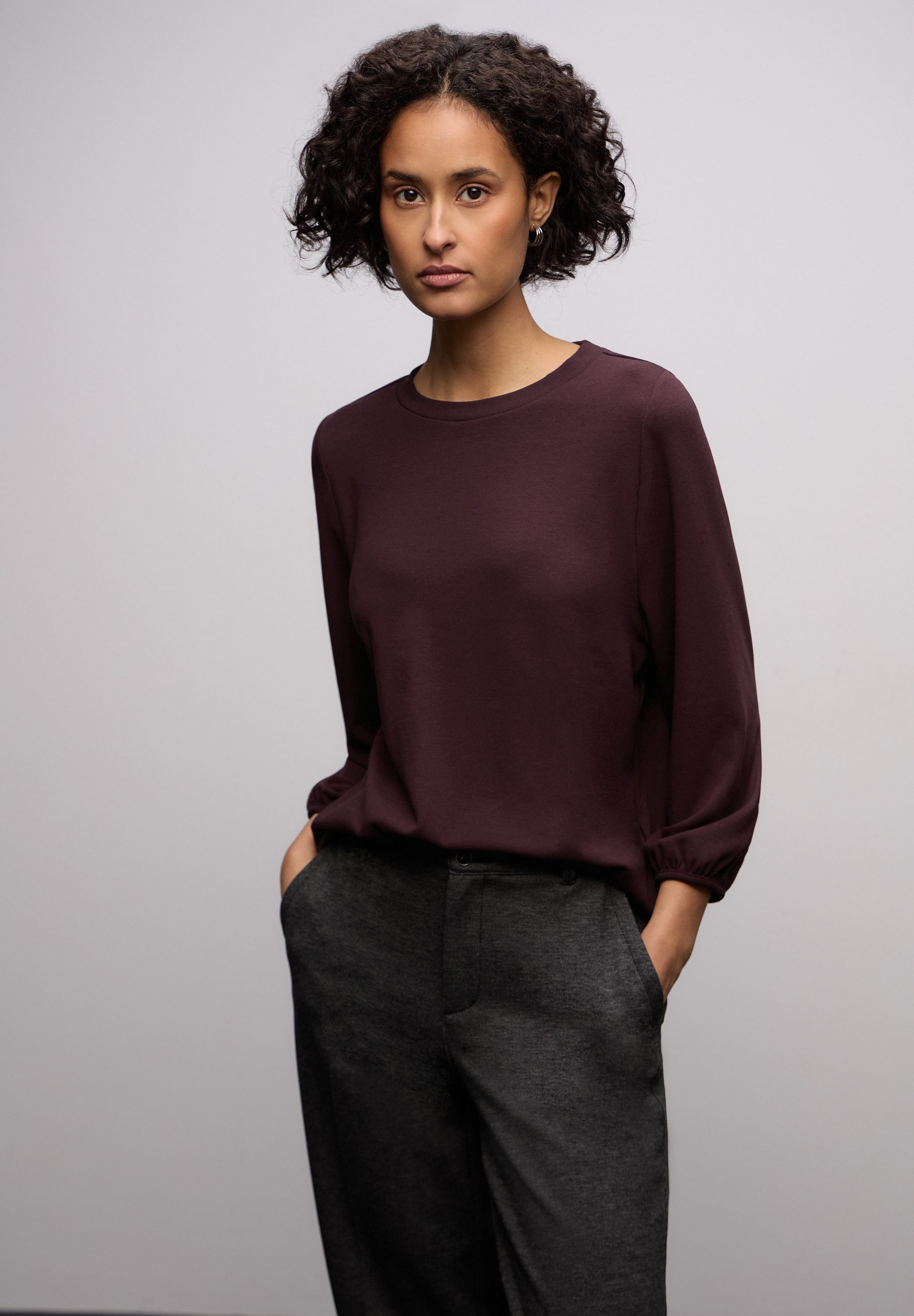 STREET ONE 3/4-Arm-Shirt mit elastischem Bündchen günstig online kaufen