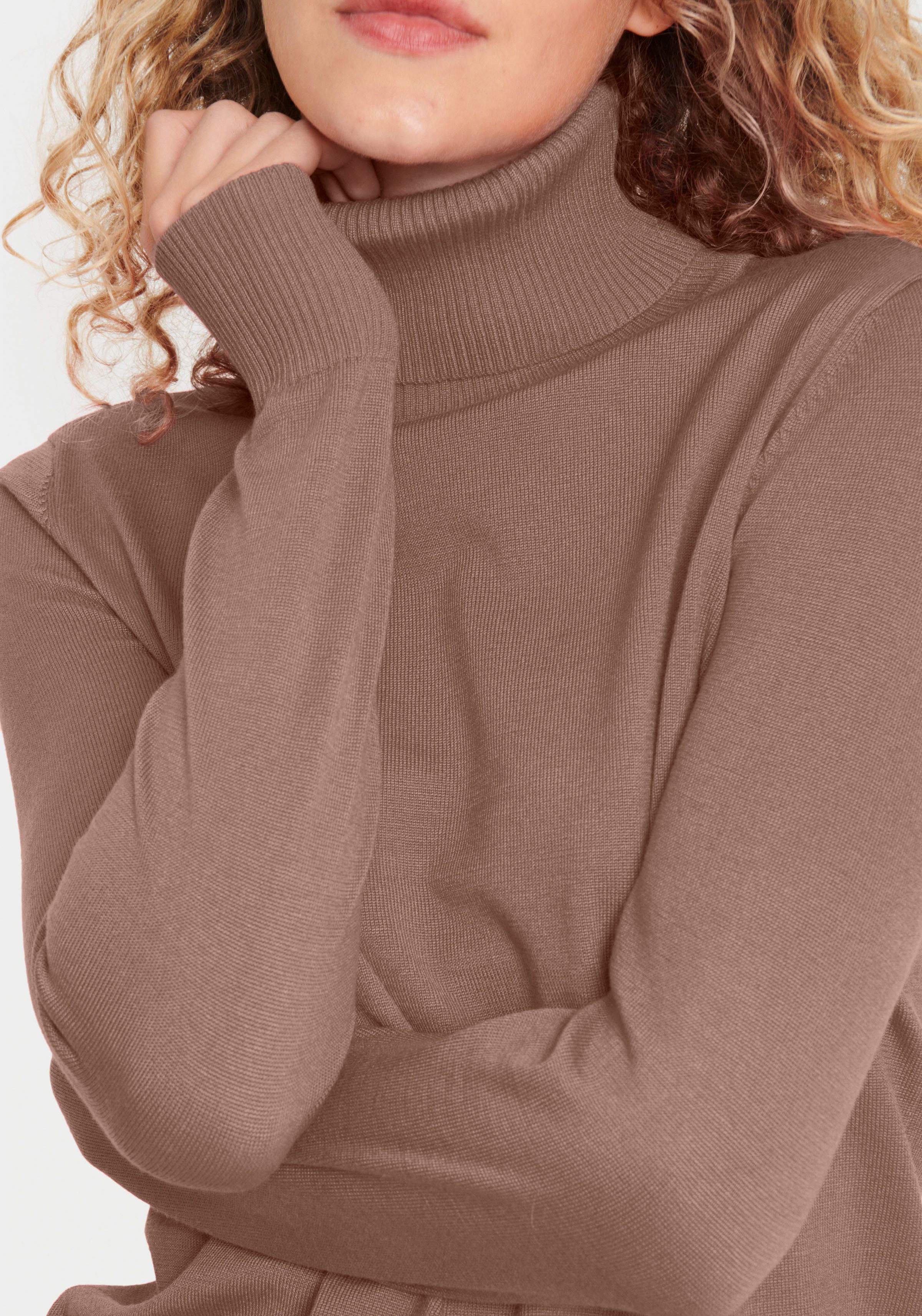 Saint Tropez Rollkragenpullover J2046, MilaSZ Rollneck Viskosemischung, Classic fit