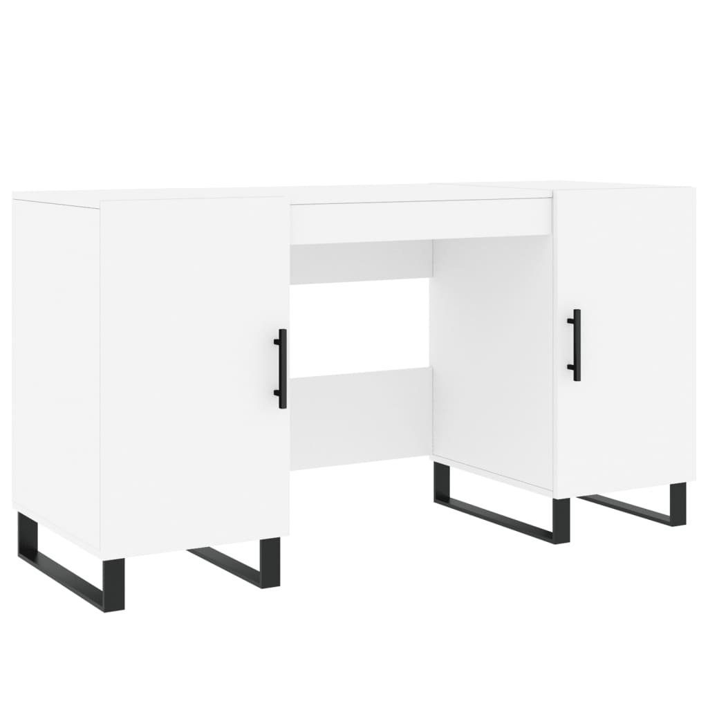 | Weiß Weiß vidaXL Weiß Schreibtisch cm 140x50x75 Holzwerkstoff Schreibtisch