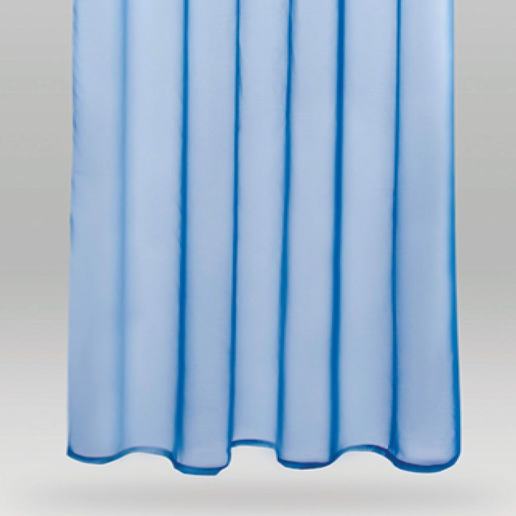 Bestlivings, Voile, transparent, (2 (2 Kräuselband Dekoschals Blau Universalband) Gardinenset mit St), "Transparent" Vorhang,