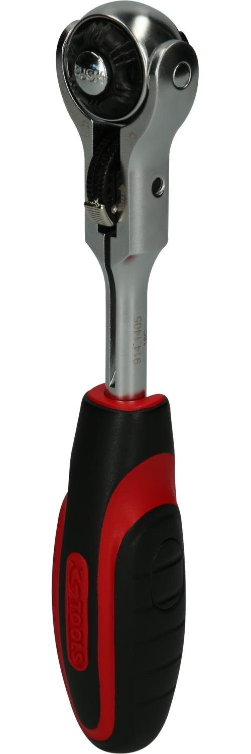 Umschaltknarre 1/4" MODIFIX Mini-T-Griff-Schwenkkopf-Knarre, 72 Zahn