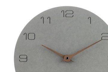 ONZENO Wanduhr THE TELLING. 29x29x0.5 cm (handgefertigte Design-Uhr)