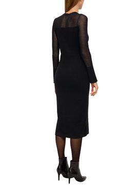 s.Oliver BLACK LABEL Maxikleid Strickkleid im Fabricmix