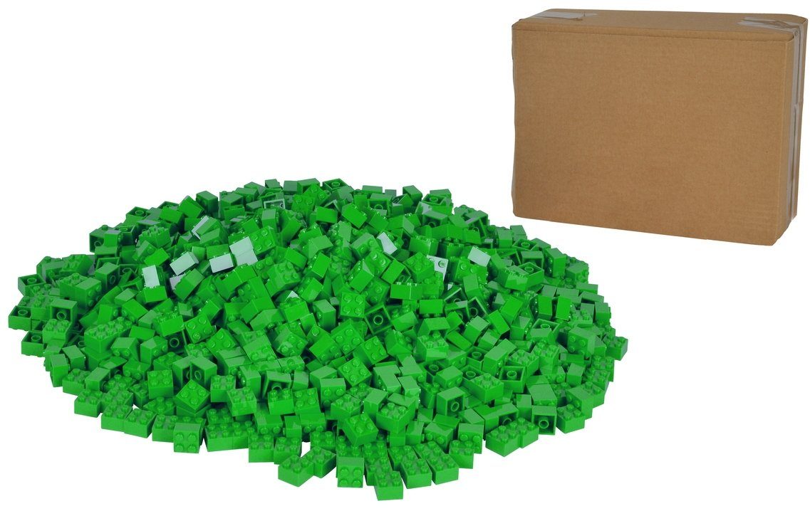 SIMBA Konstruktionsspielzeug Bausteine Blox 1000 Teile 4er grün 104114552 Spielbausteine