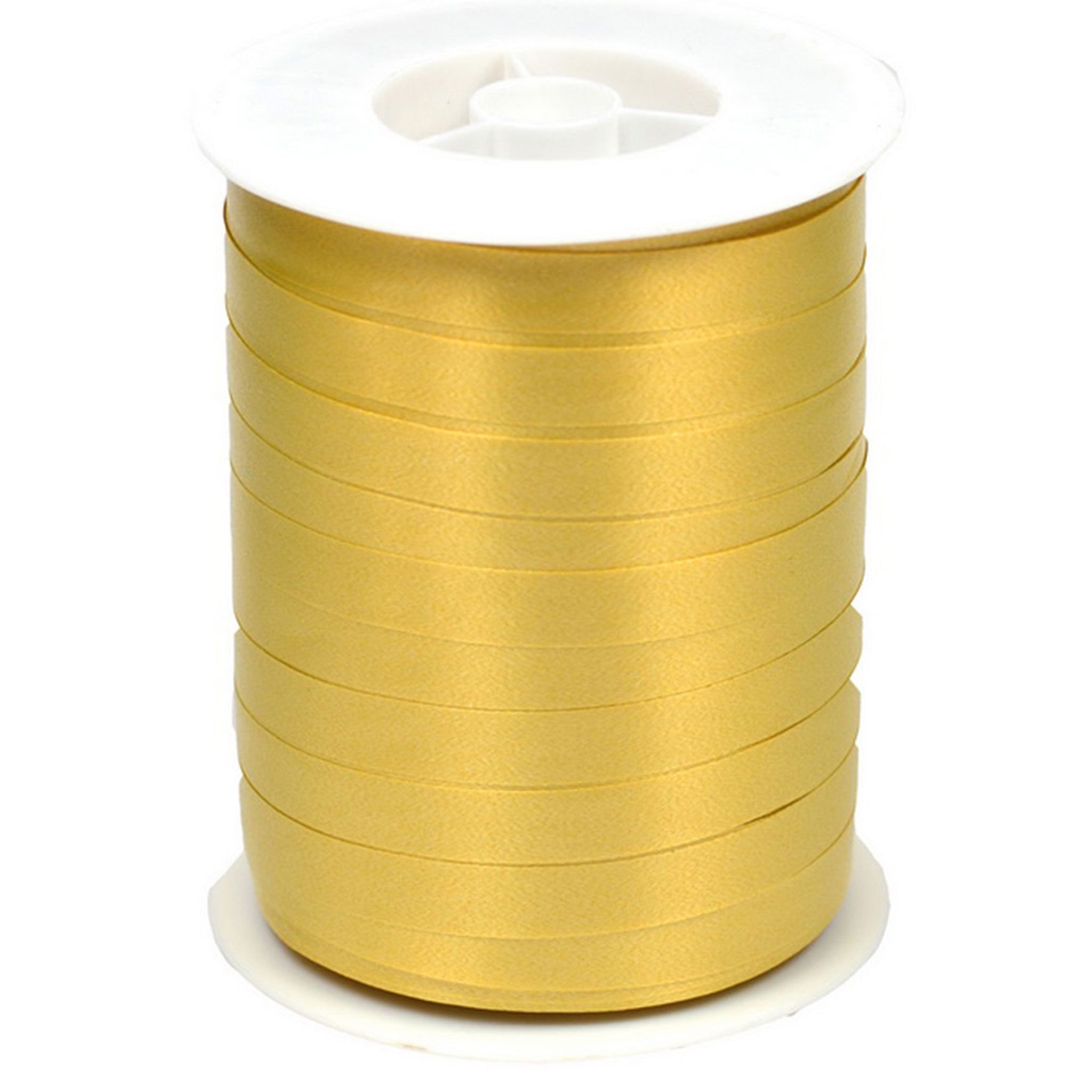 Star Dekoband, Geschenkband Ringelband 10mm x 250m Rolle Gold