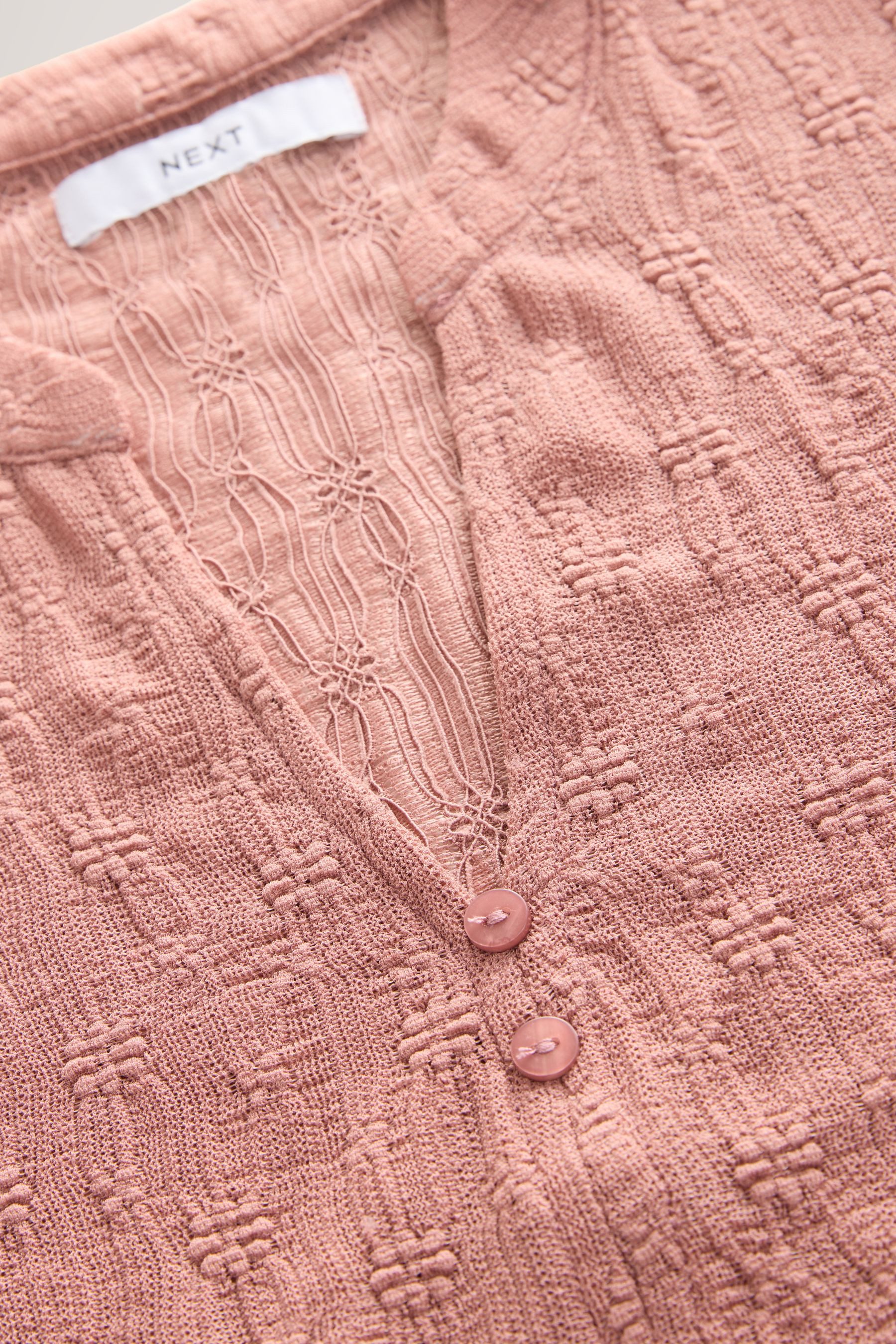 Next Blusentop Durchgeknöpftes transparentes Spitzenoberteil (1-tlg) günstig online kaufen