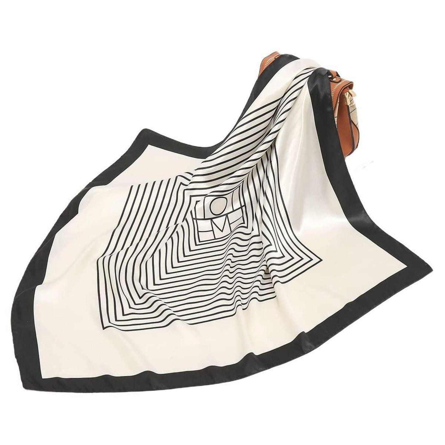 LuxusKollektion Seidenschal Quadratischer Schal Damen Satin 90x90cm, (1-St)