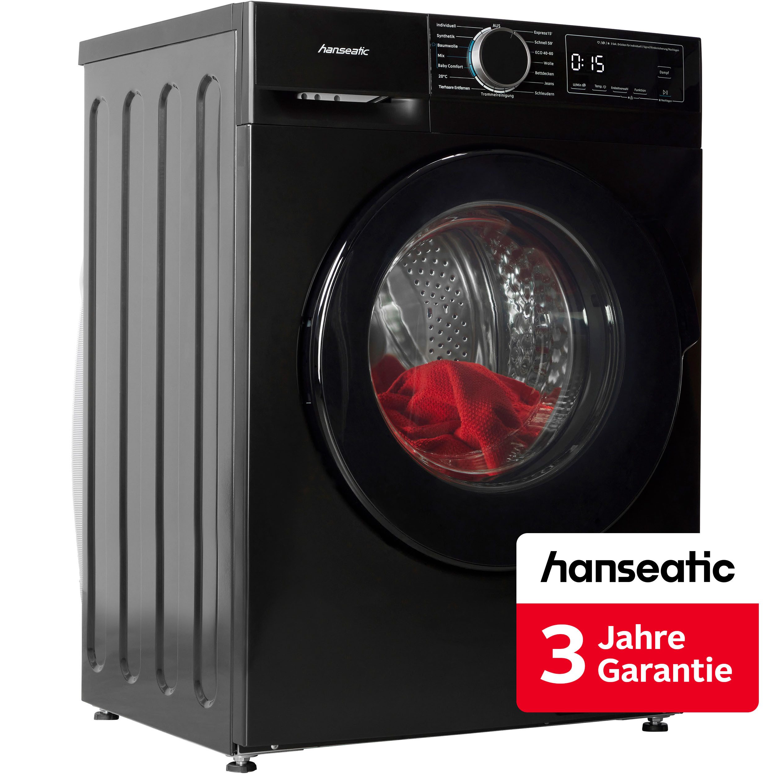 Hanseatic Waschmaschine HWMA714ABI, 7 kg, 1400 U/min, inkl. 3 Jahre Herstellergarantie