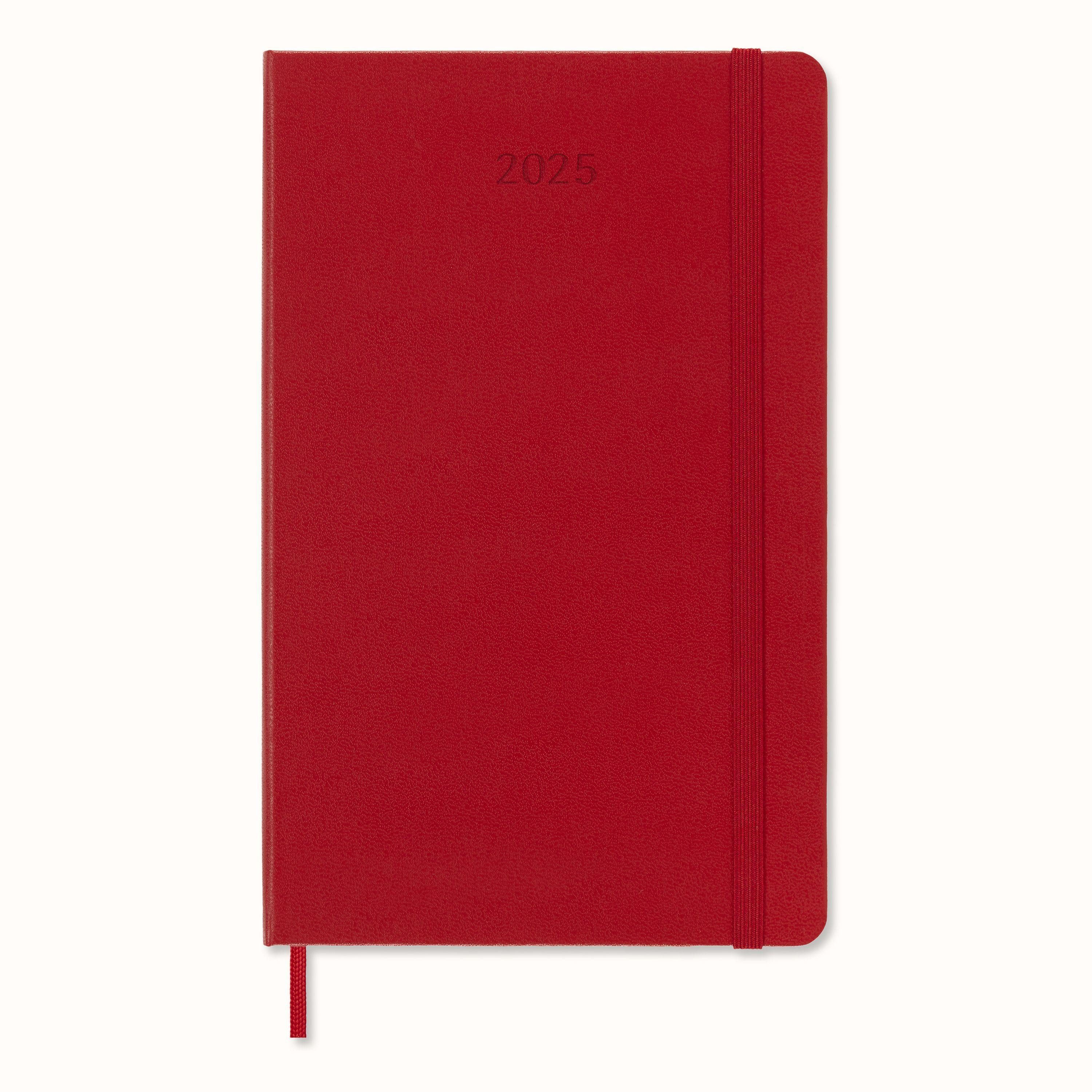 Terminkalender Moleskine 12 Monate Tageskalender 2025, Large/A5