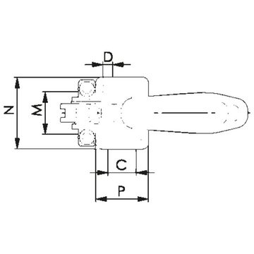 AMF Spannzwinge Verschlussspanner vertikal 6848V Größe 3
