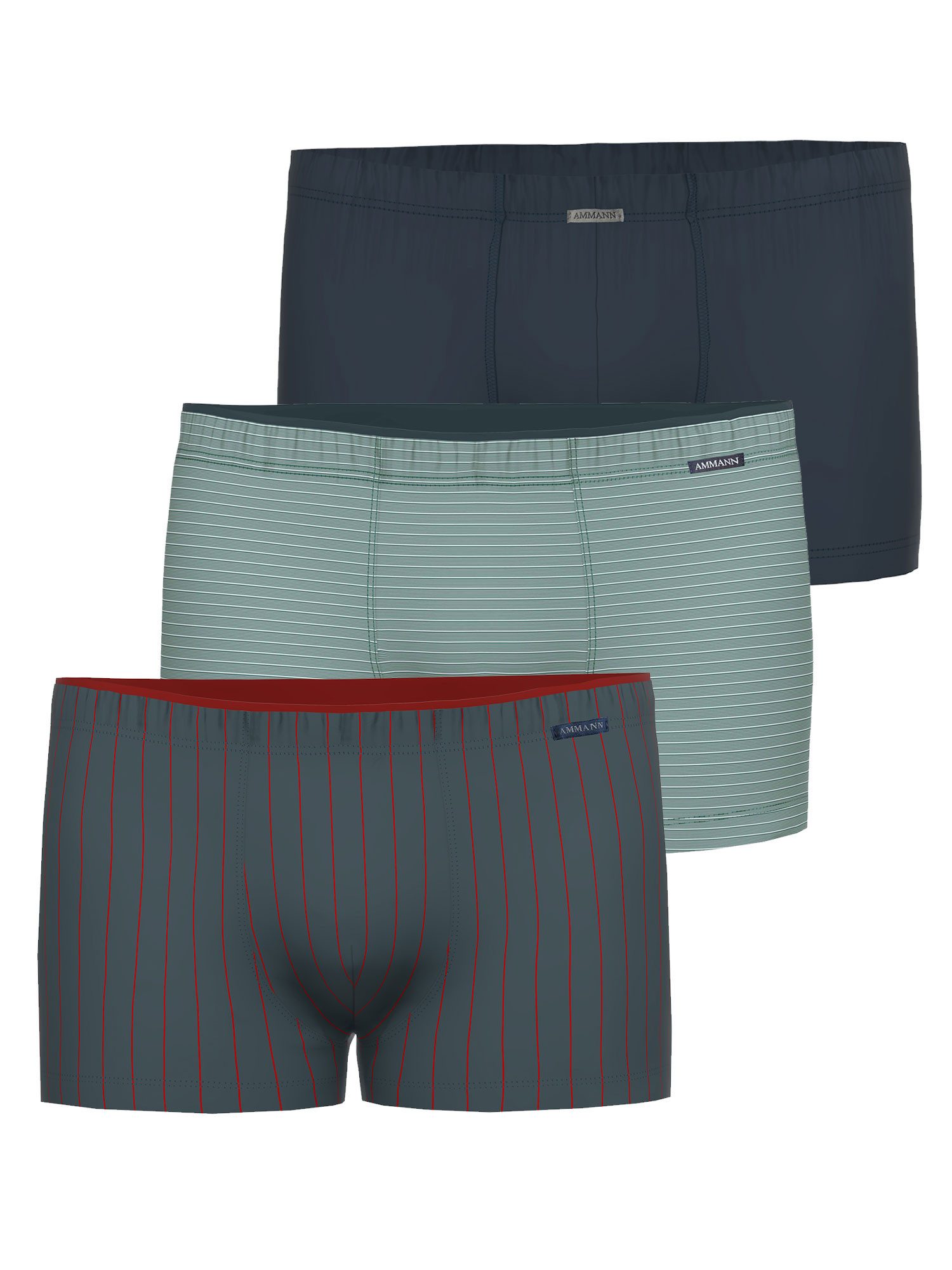 Ammann Retro Pants 3er Pack Herren Retro Short Mix Shorts (Packung, 3-St) 3er Sparpack, hochwertiges Material, verschiedene Farben