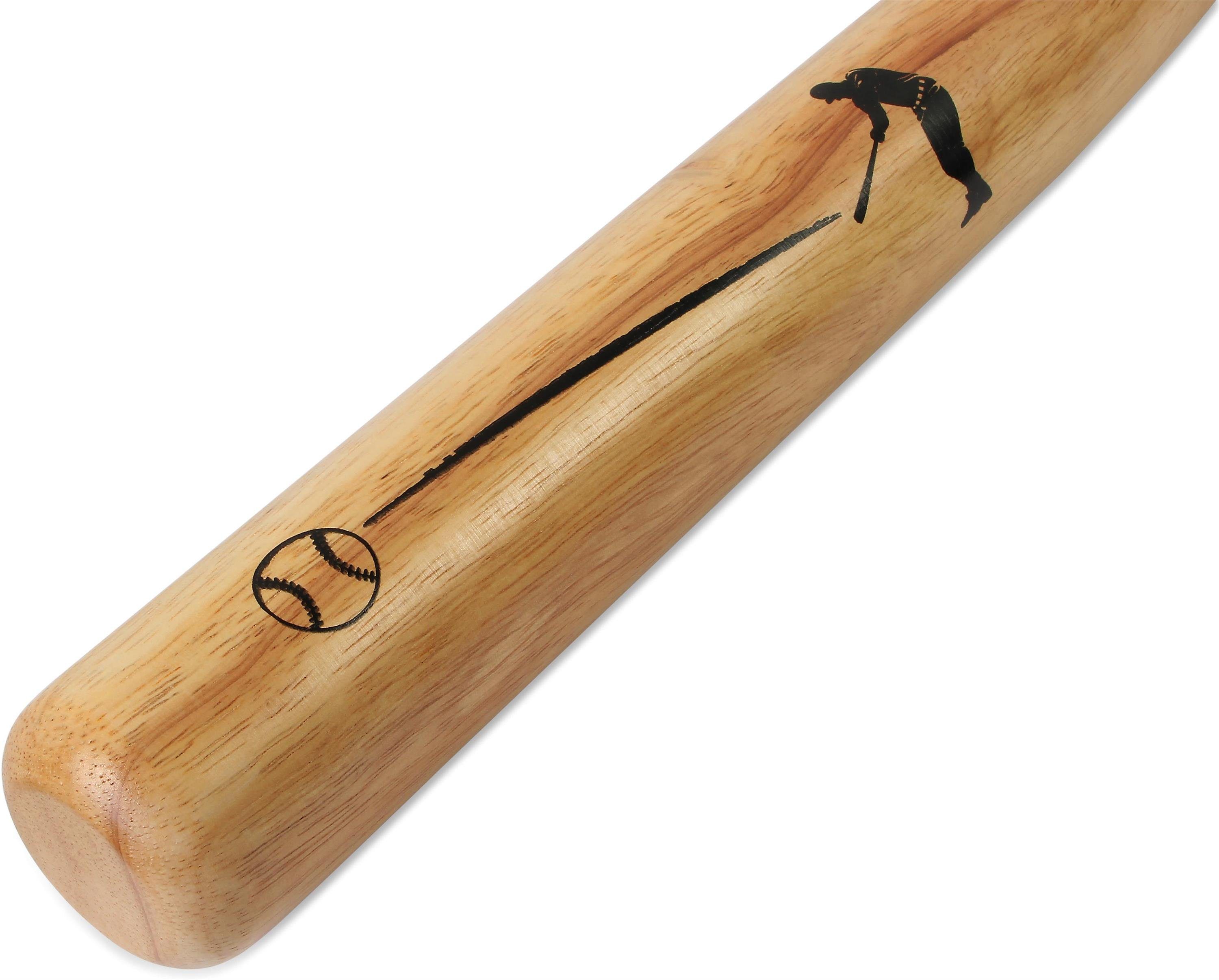 normani Baseballschläger Holz Baseballschläger 32 Lumber, Eschenholz, 32 ", Holzbaseballschläger mit Knauf am Griffende