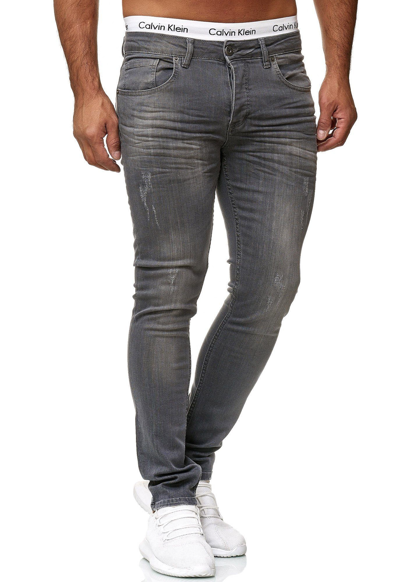 Straight-Jeans 609 Grey Bootcut, Designerjeans OneRedox (Jeanshose 600JS Freizeit Used Casual Steel Business 1-tlg)