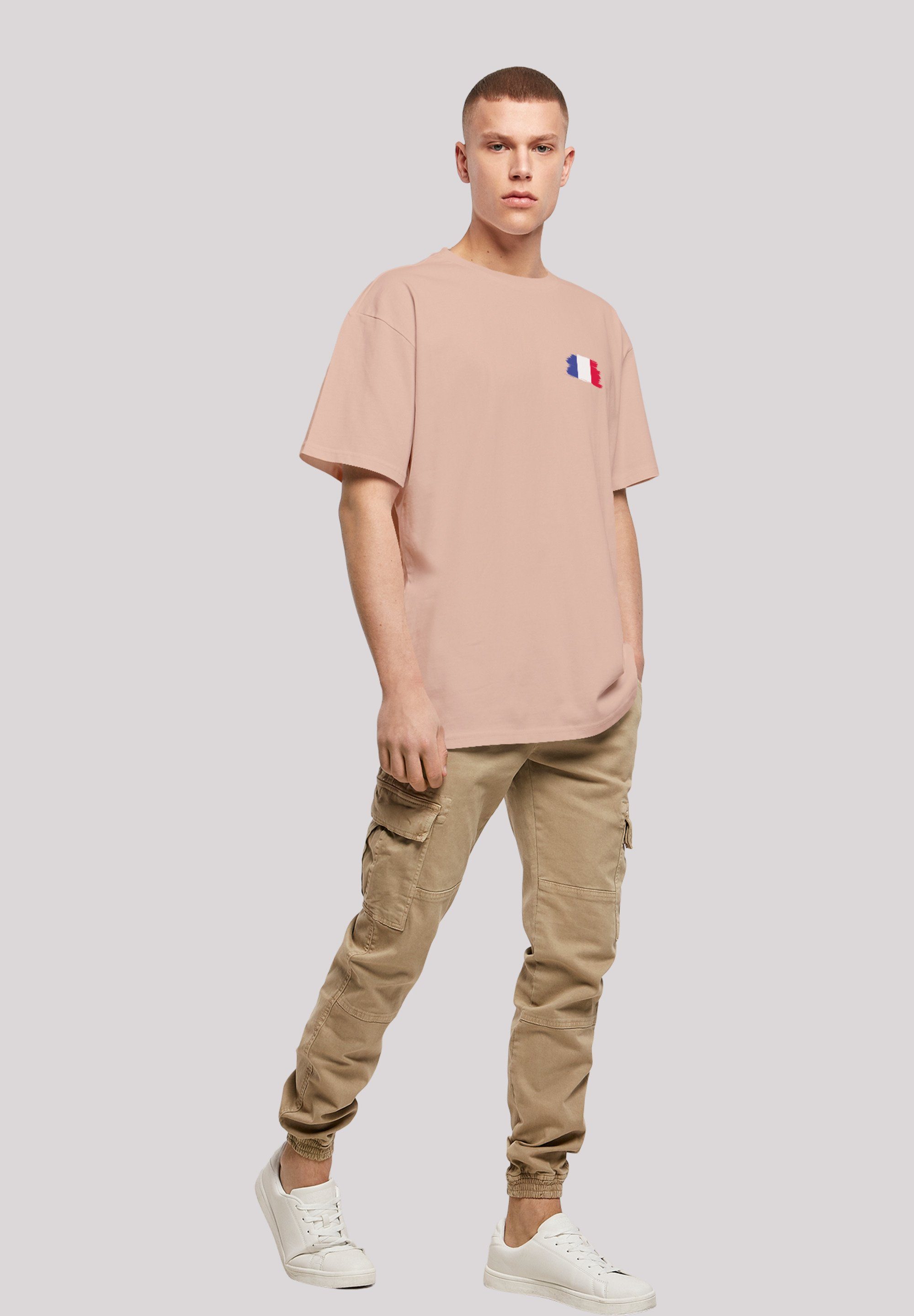 T-Shirt Frankreich Fahne amber France F4NT4STIC Flagge Print