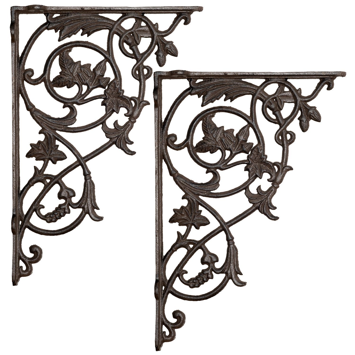 Moritz Wandregalhalter 2er Set Regalwinkel 22,5 x 33 cm Regalträger, Regalträger Regalwinkel Regalhalterung Wandregal Regal Kommode