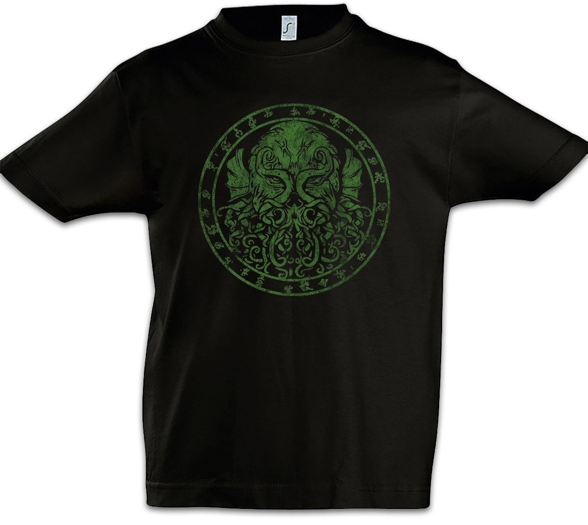 Print-Shirt Cthulhu Runes Kinder T-Shirt Horror Arkham H. P. Lovecraft Miskatonic