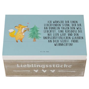 Mr. & Mrs. Panda Dekokiste Fuchs Weihnachtsbaum - Eisblau - Geschenk, Weihnachtszeit, Weihnacht (1 St)