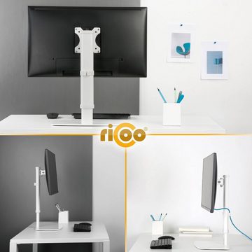 RICOO TS6811 Monitor-Halterung, (bis 32 Zoll, Tischhalterung Monitorständer Tisch Bildschirm Halterung schwenkbar)