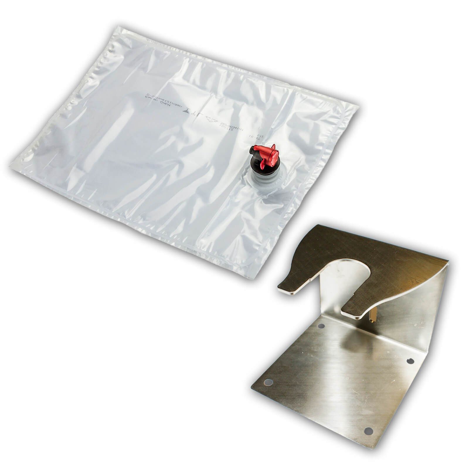 DEMA Entsafter Bag in Box Abfüllhalter Edelstahl