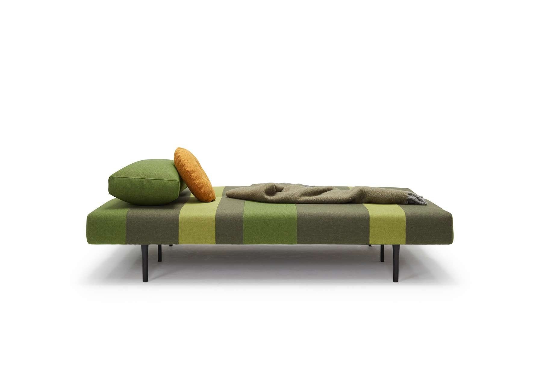 INNOVATION LIVING ™ 3-Sitzer Conlix Patchwork, Schlafsofa, Bettsofa, Gästebett, Jugendliege, Couch, Liegefläche 140 cm, Federkernmatratze, Farbtrend der 70er Jahre