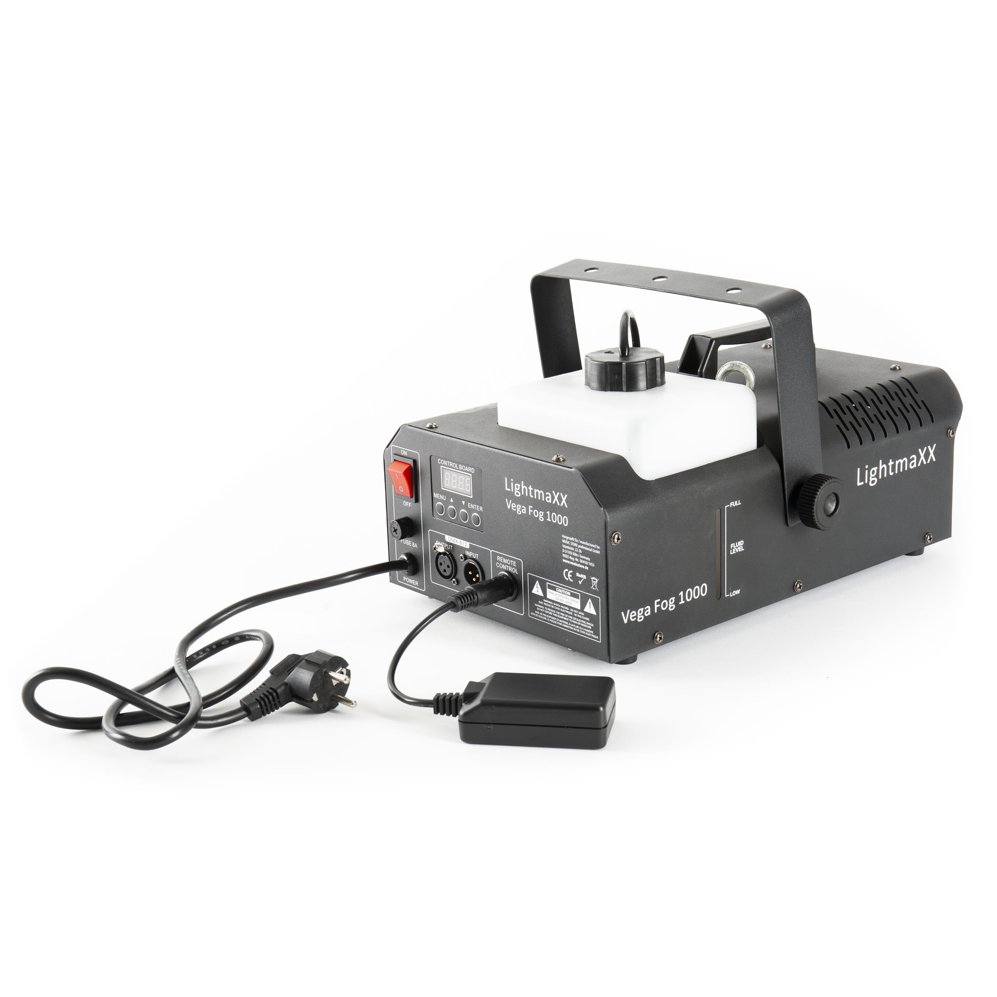 lightmaXX Discolicht, Nebelmaschine, DMX Nebelmaschine, Wireless Fernbedienung