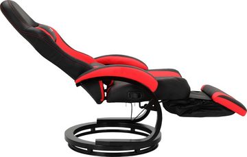 loft24 Gaming-Stuhl Andreas, Relaxsessel, mit Drehfuß und Relaxfunktion, Sitzhöhe 45,5 cm