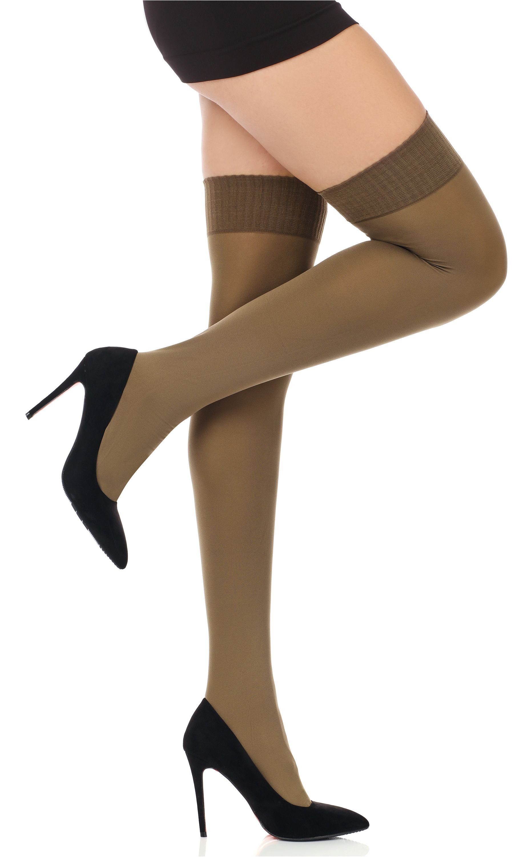 Merry Style Kniestrümpfe Damen Überkniestrümpfe MSSST8002