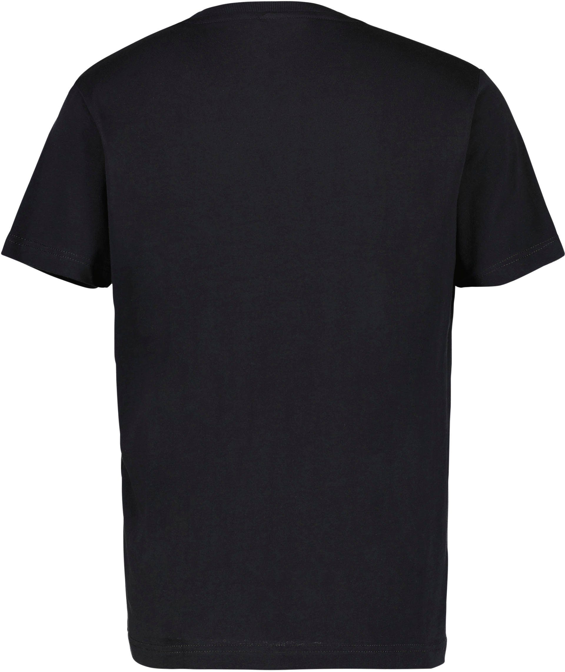black Frontprint T-Shirt LERROS mit