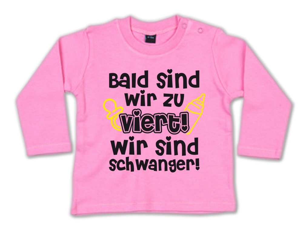 Ggraphics Longsleeve Bald sind wir zu viert! Wir sind schwanger! Baby