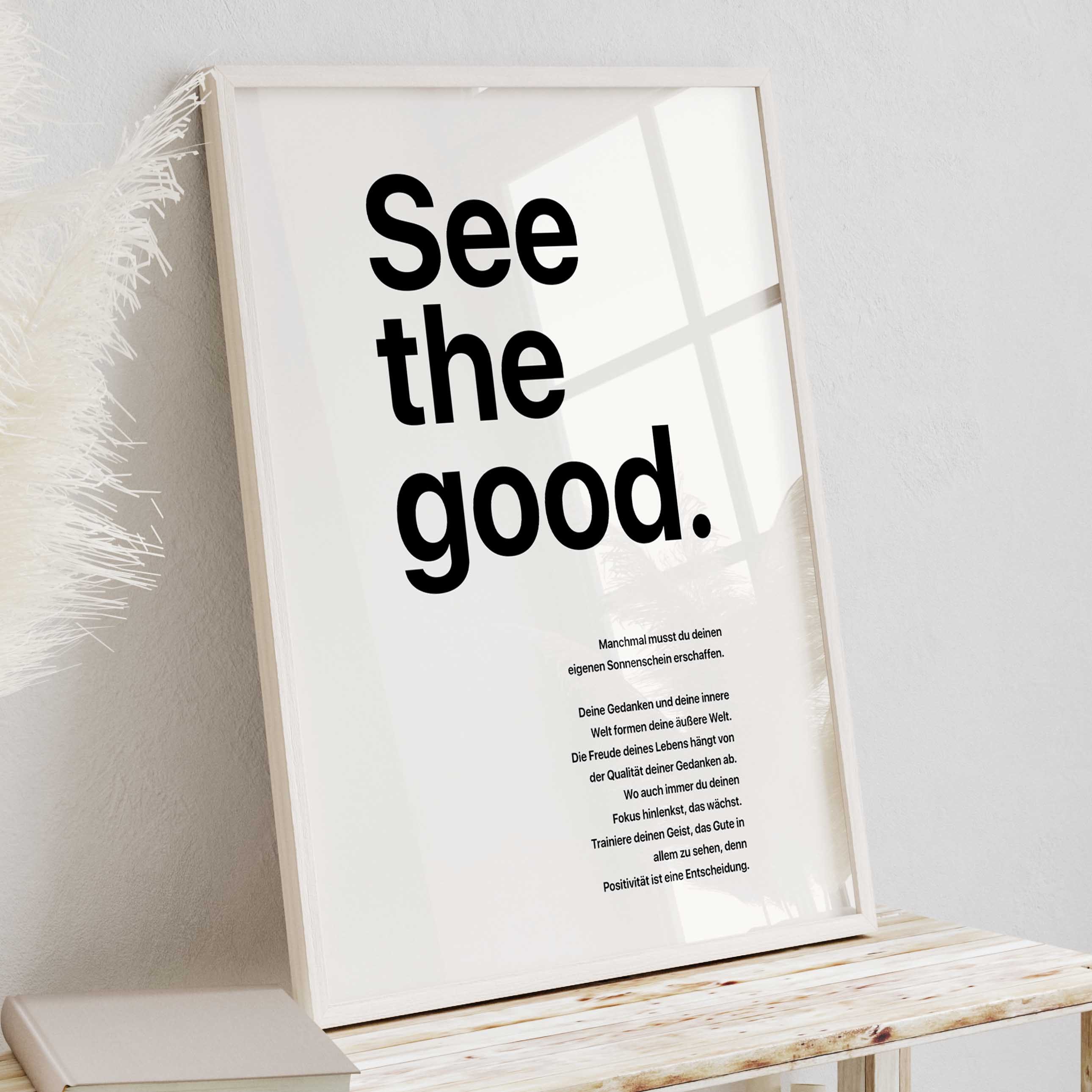 WANDKIND Poster See the Good Motivations-Poster günstig online kaufen