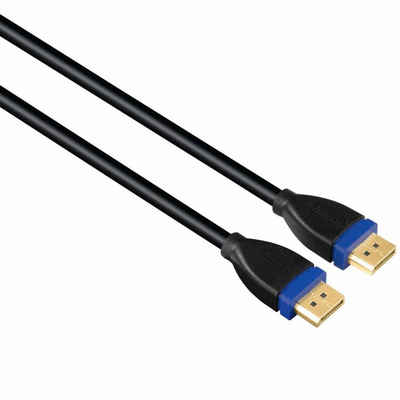 Hama »DisplayPort 1.2 Kabel 4K 2K UHD DP 5m« HDMI-Kabel, Displayport, (500 cm), Vergoldete robuste Stecker, doppelt geschirmt, UltraHD UHD 21,6 Gbps 4K@60Hz passsend für PC Bildschirm Monitor TV Gaming etc.