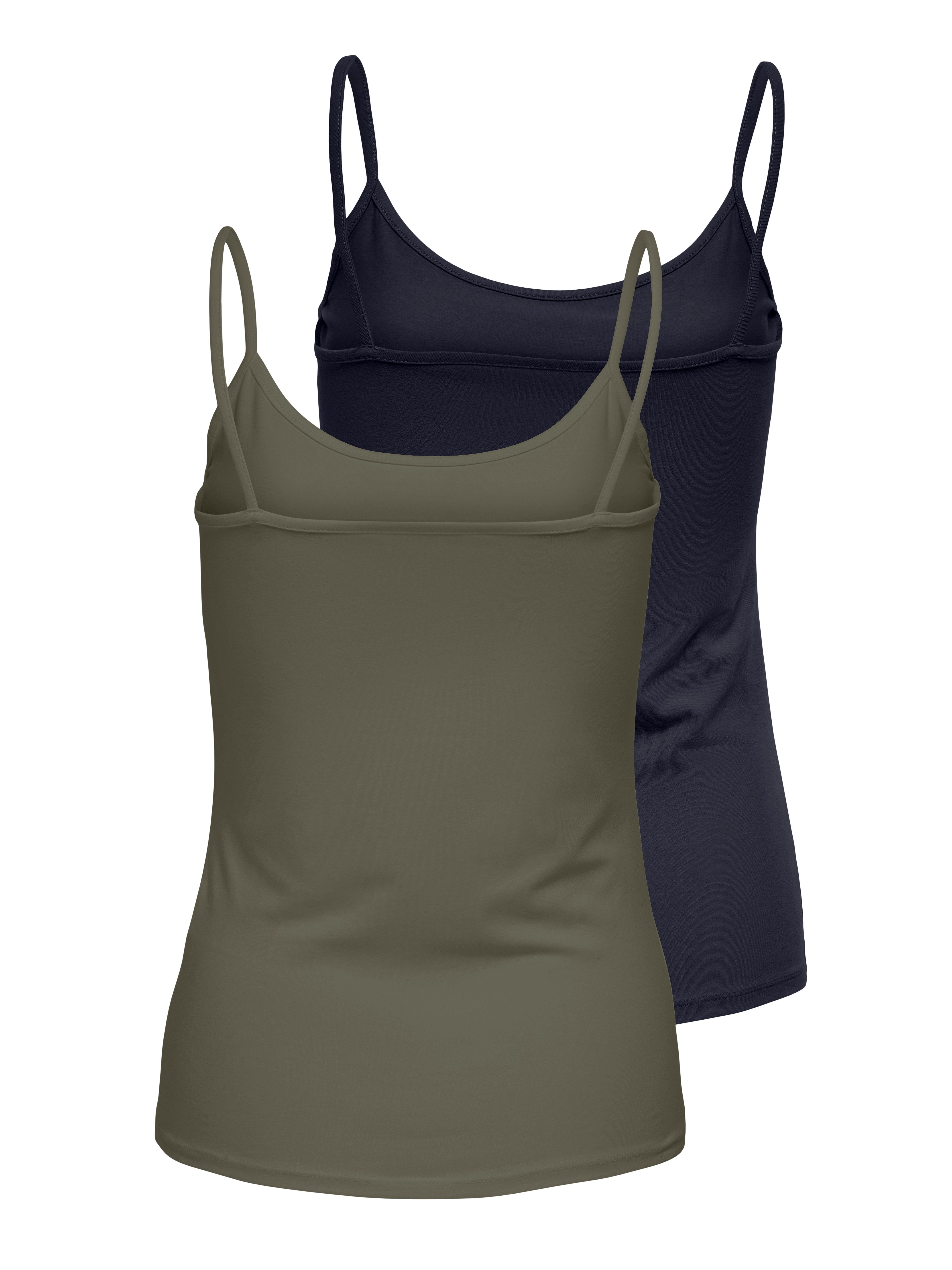 ONLY Spaghettitop ONLLOVE – Spaghettitops im Doppelpack mit elastischem Tra günstig online kaufen