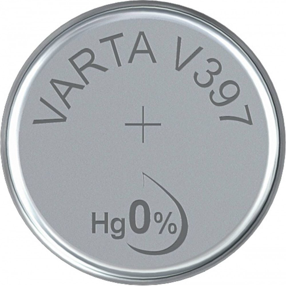VARTA Varta V 397 Uhrenbatterie Knopfzelle Batterie, (1,55 Volt V), Hochwertige Silber-Batterie