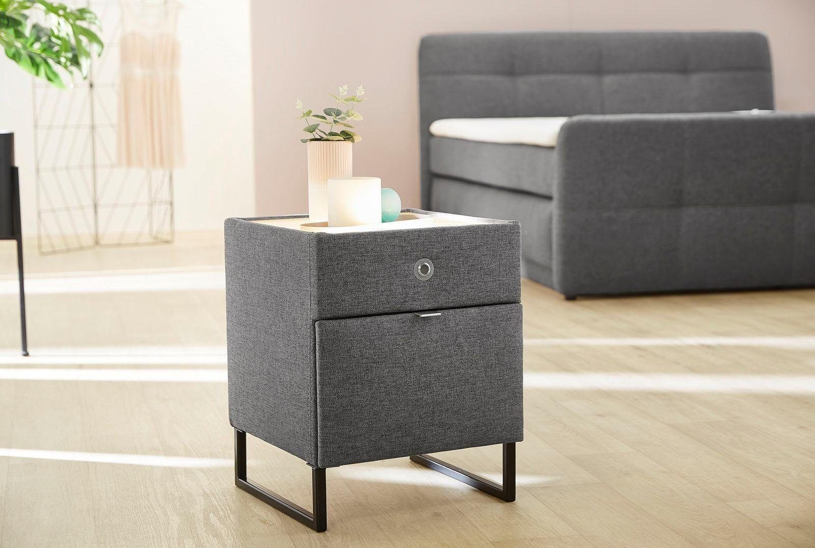 Jockenhöfer Gruppe Nachtkonsole Linea, mit LED-Beleuchtung