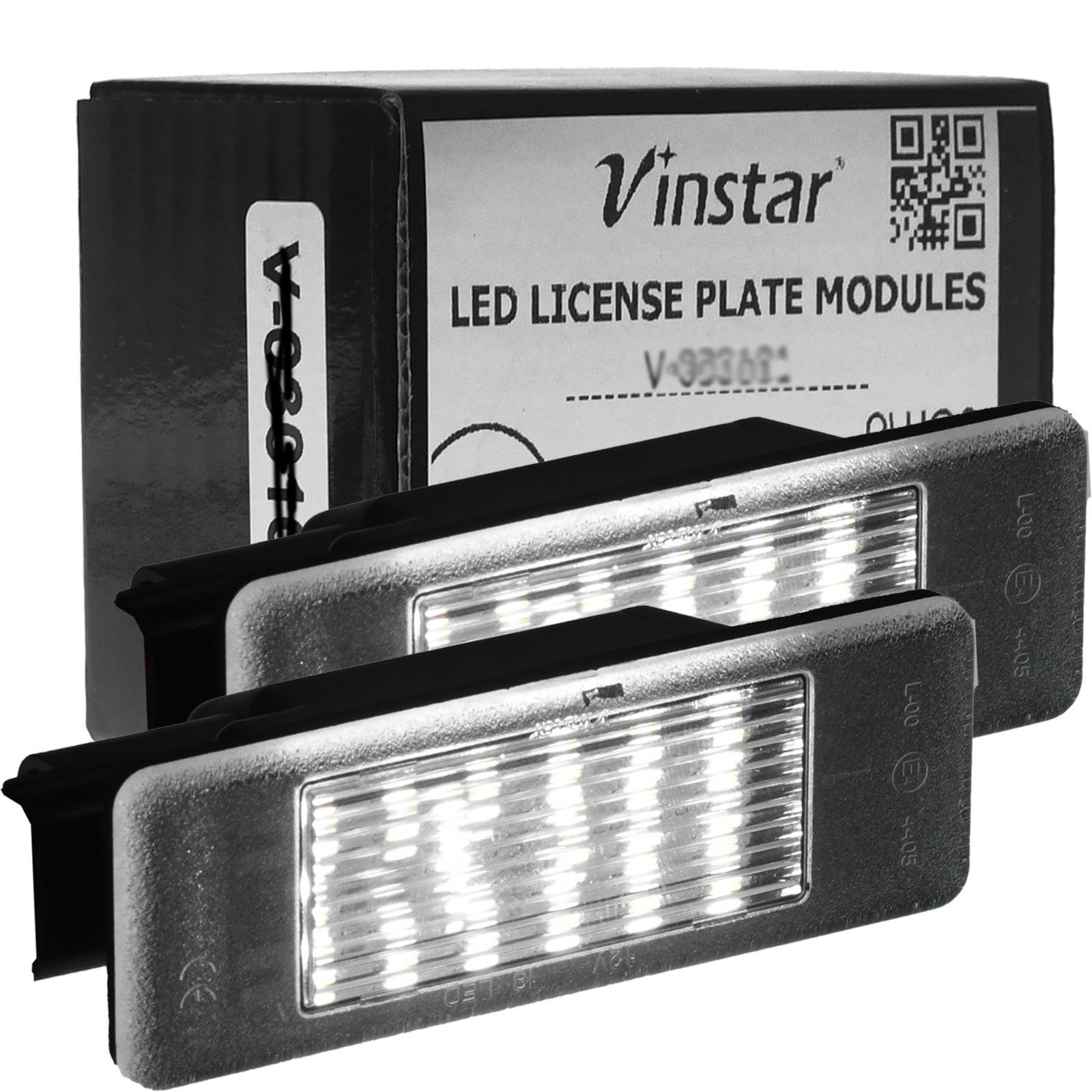 Vinstar KFZ-Ersatzleuchte LED Kennzeichenbeleuchtung E-geprüft für CITROEN, kompatibel mit: CITROEN Berlingo C2 C3 C4 C5 C6 C8 DS3 Jumpy