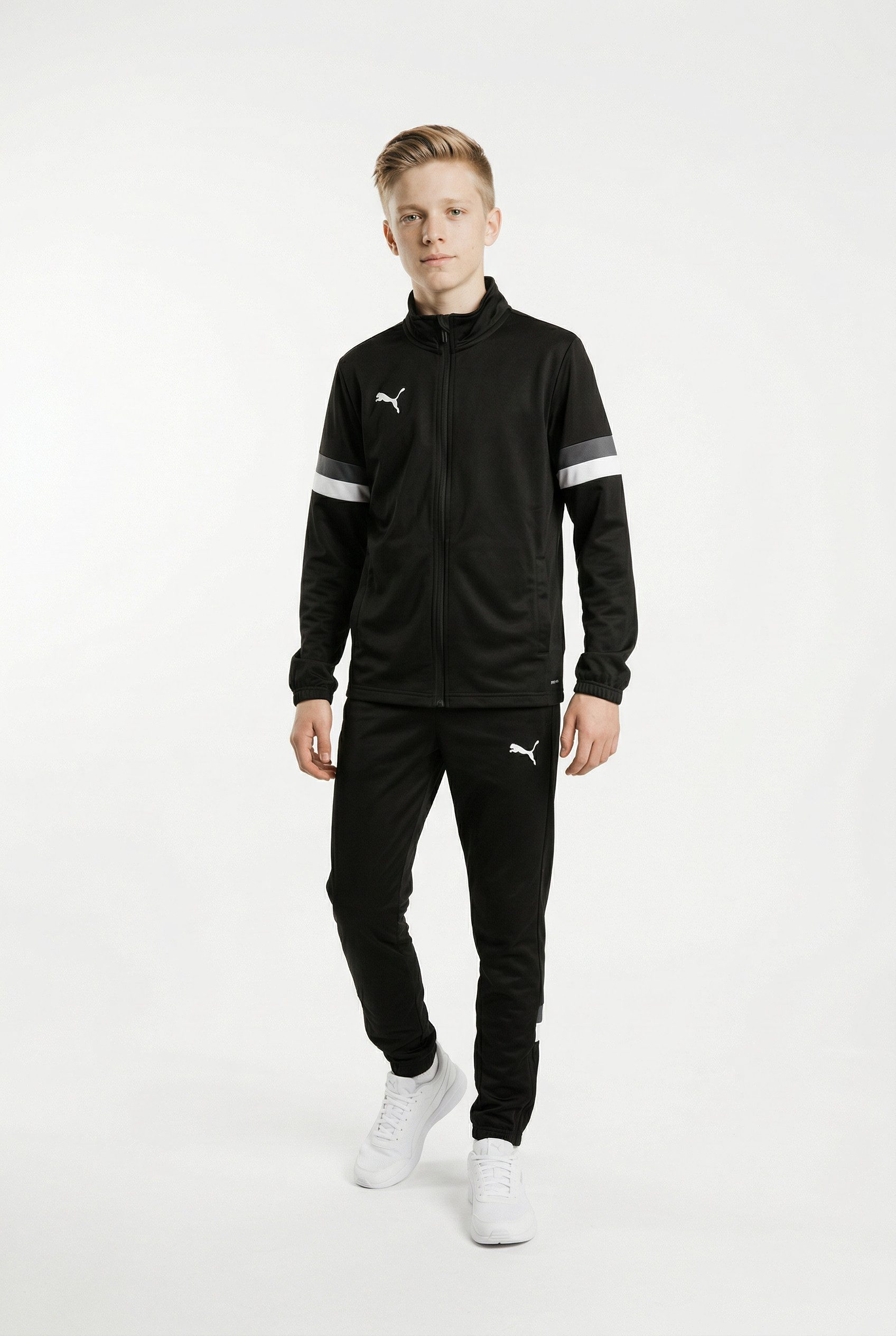 PUMA Trainingsanzug TEAMRISE TRACKSUIT JR (2-tlg), zweiteiliges Set, regular fit, für Jugendliche