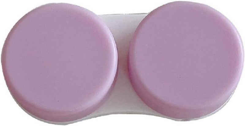 ZmdecQna Kontaktlinsenbehälter Kontaktlinsenbox Einzelkontaktlinsen Begleitbox R+L Violett