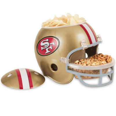 WinCraft Snackschale NFL SNACK HELM - SAN FRANCISCO 49ERS, Kunststoff, 2 Fächer für Snacks, Chips & Co